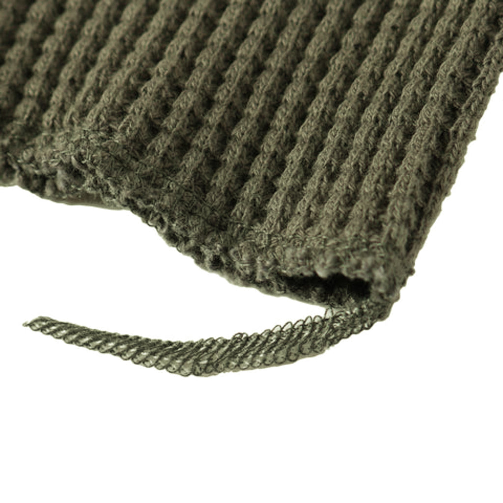 Waffle Tough Neck LS Crew - Olive