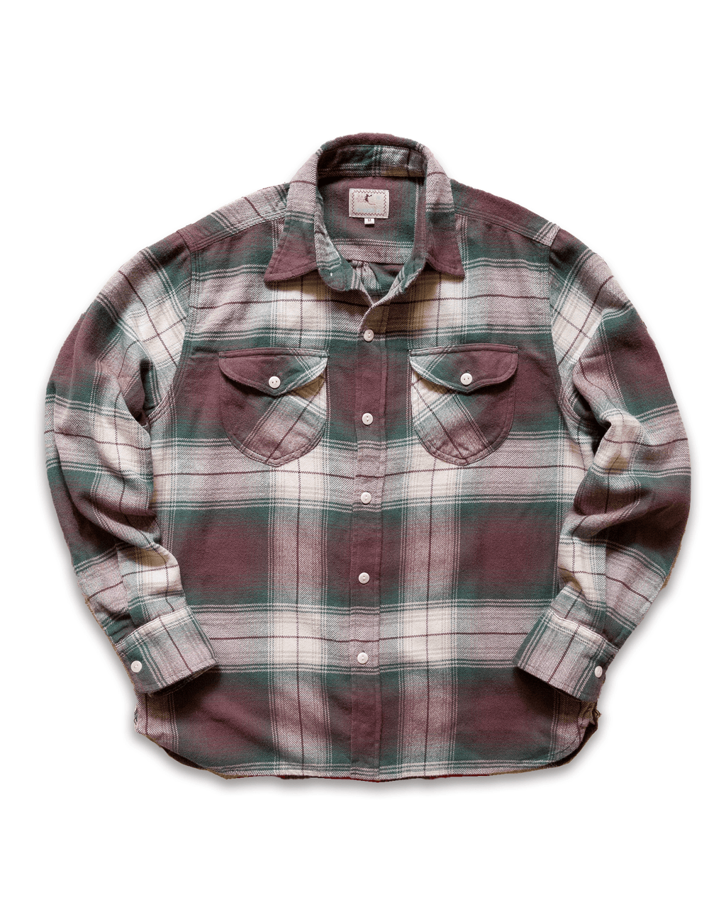 Washed Flannel Workshirt - Grizzly Shadow Plaid