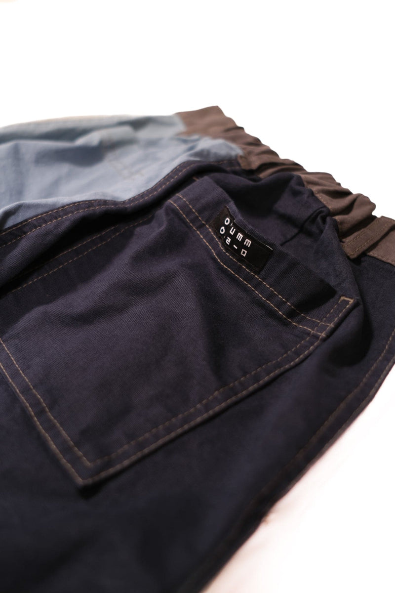 Wide Tuck Pants - Ocean Mix - Lazy Sun