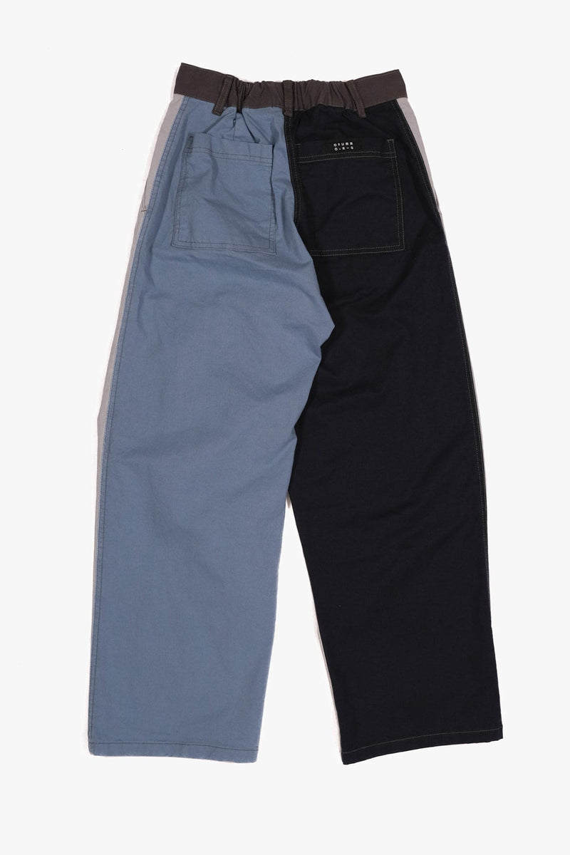 Wide Tuck Pants - Ocean Mix - Lazy Sun