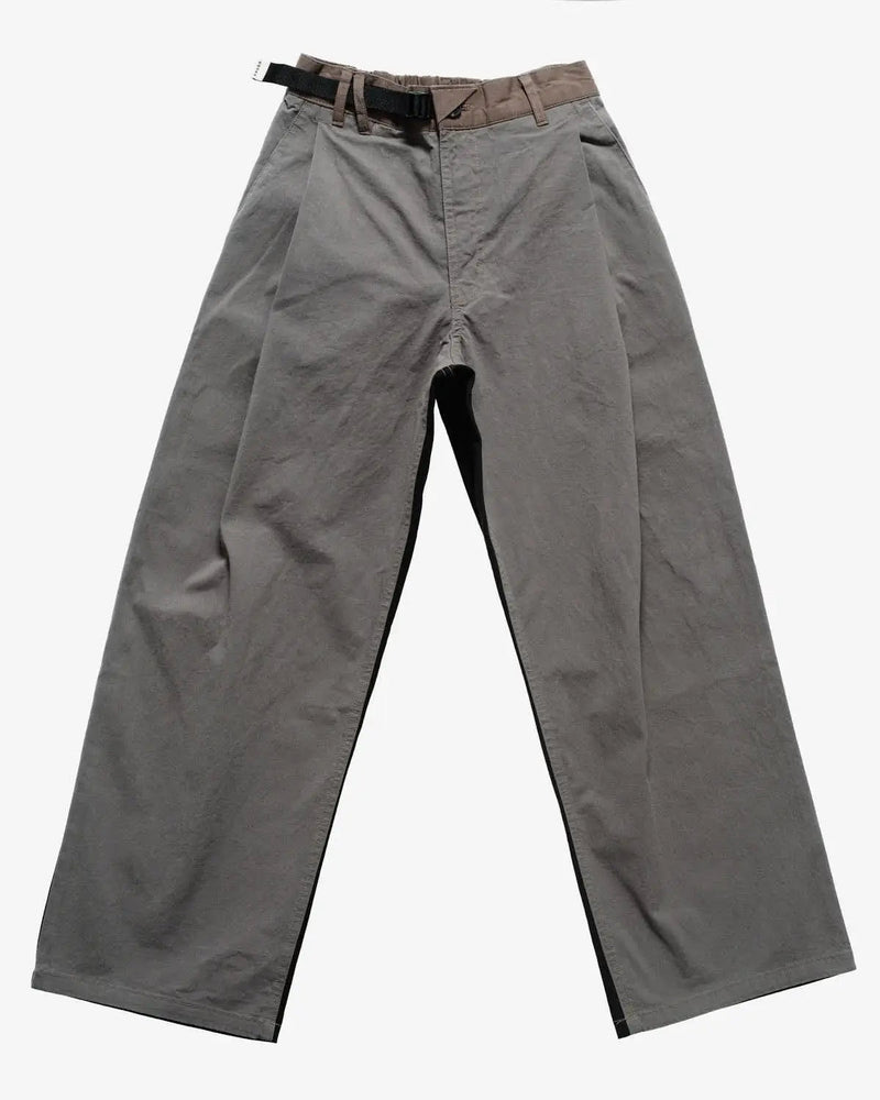 Wide Tuck Pants - Shadow Mix - Lazy Sun