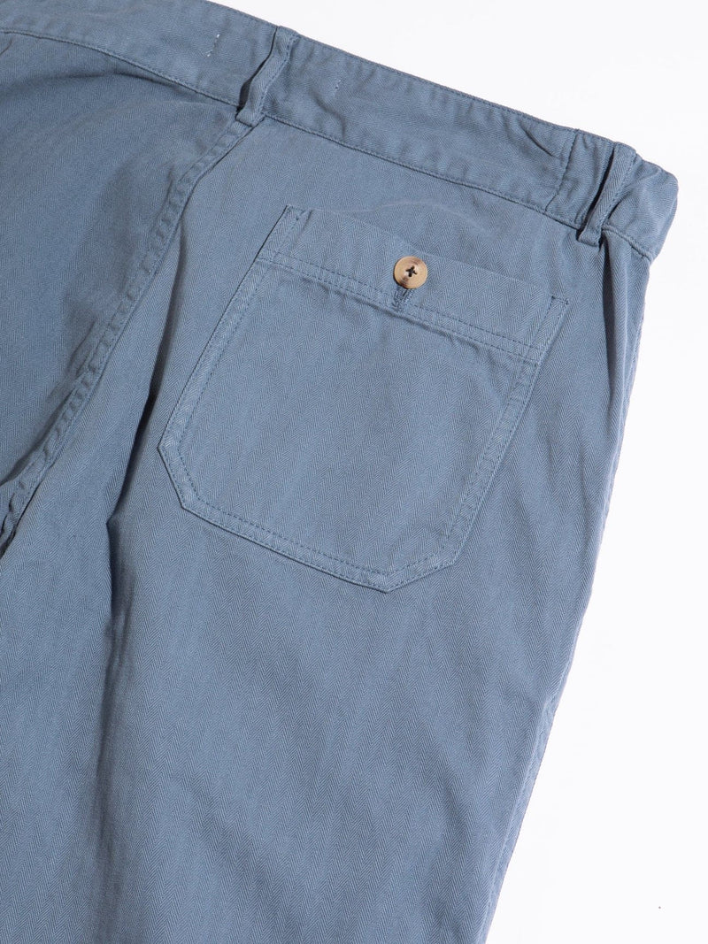 Aberlour Pant - French Blue Herringbone - Lazy Sun