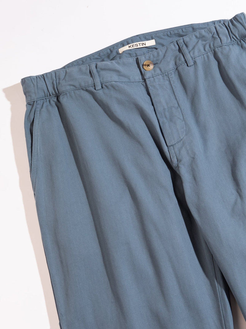 Aberlour Pant - French Blue Herringbone - Lazy Sun