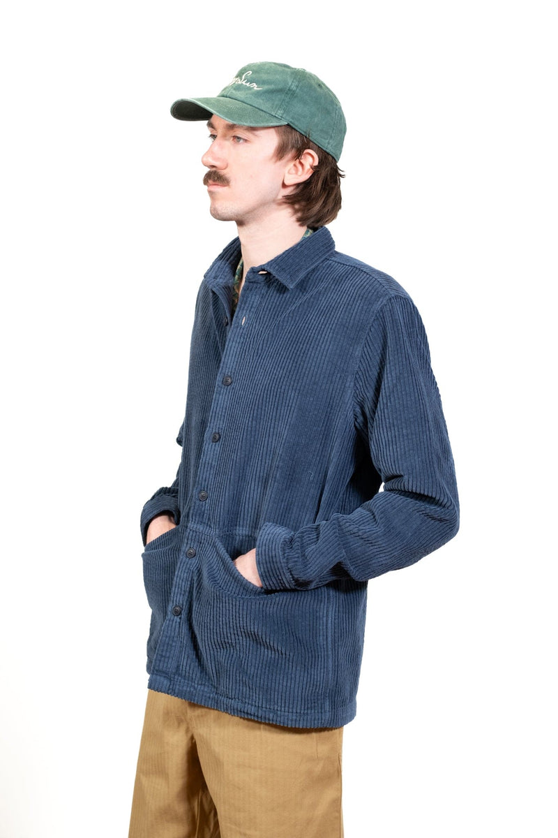 Armandale Overshirt - Navy Jumbo Cord - Lazy Sun