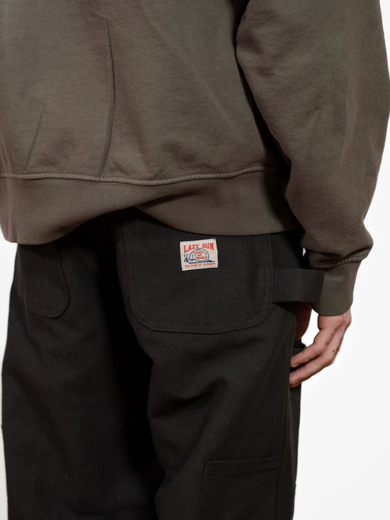 Donovan Double Knee Pant - Black - Lazy Sun