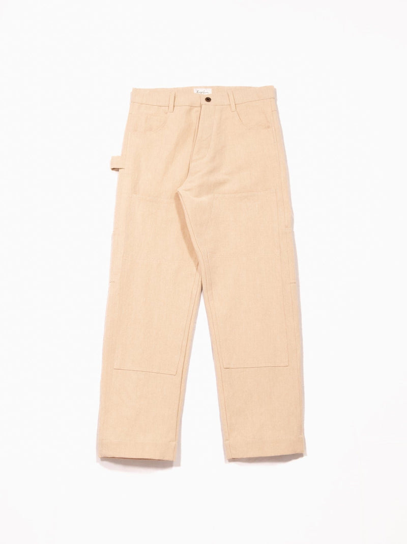 Donovan Double Knee Pant - Ecru - Lazy Sun