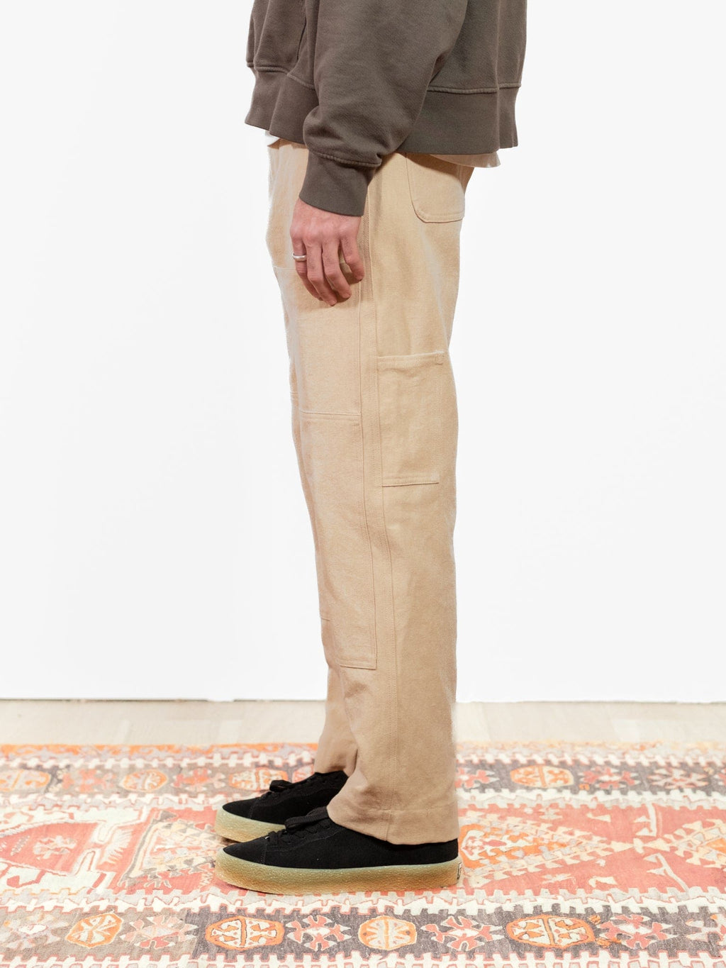 Donovan Cotton Paper Double Knee - Ecru