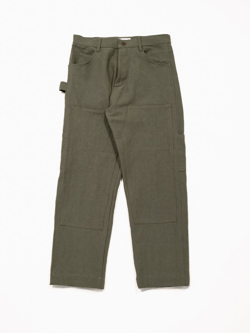 Donovan Double Knee Pant - Olive - Lazy Sun