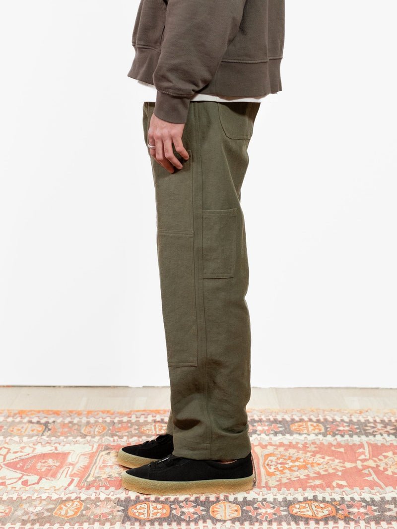 Donovan Double Knee Pant - Olive - Lazy Sun