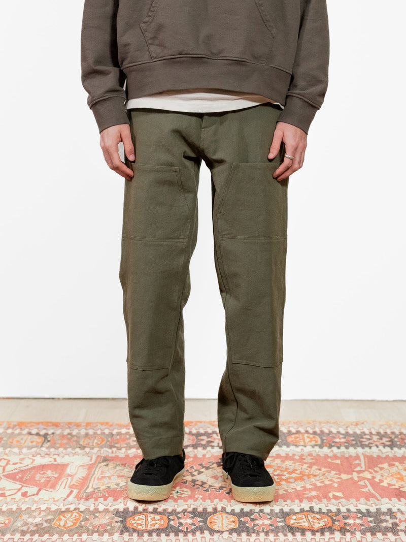 Donovan Double Knee Pant - Olive - Lazy Sun