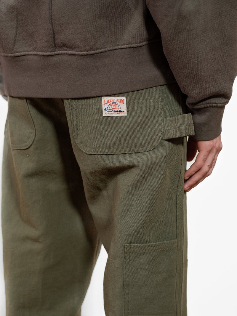 Donovan Double Knee Pant - Olive - Lazy Sun