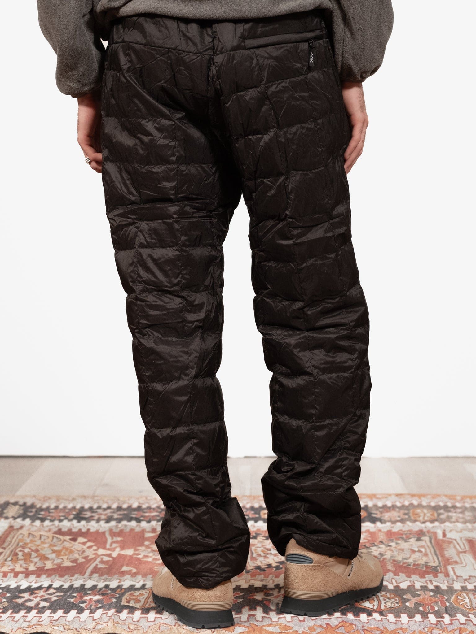 Mens Duck Down Quilted Padded Pants Trousers Tapered Joggers Winter Warm  Fashion | eBay