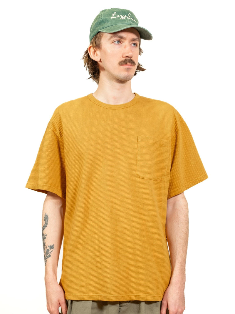Fly Tee - Ochre Waffle - Lazy Sun