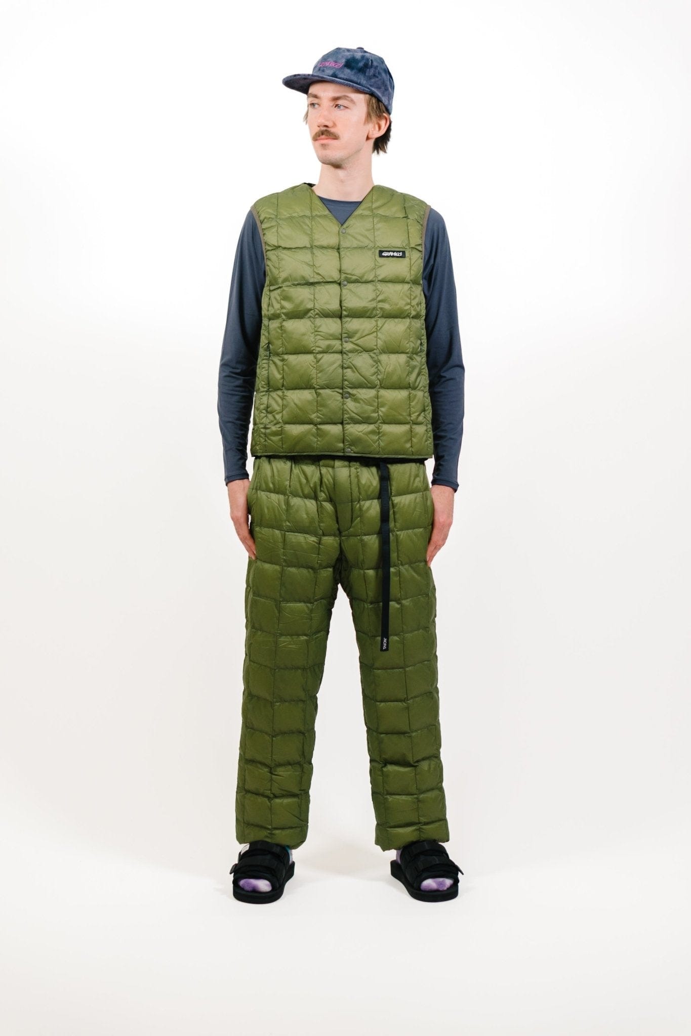 Gramicci x Taion Inner Down Vest - Olive - Lazy Sun