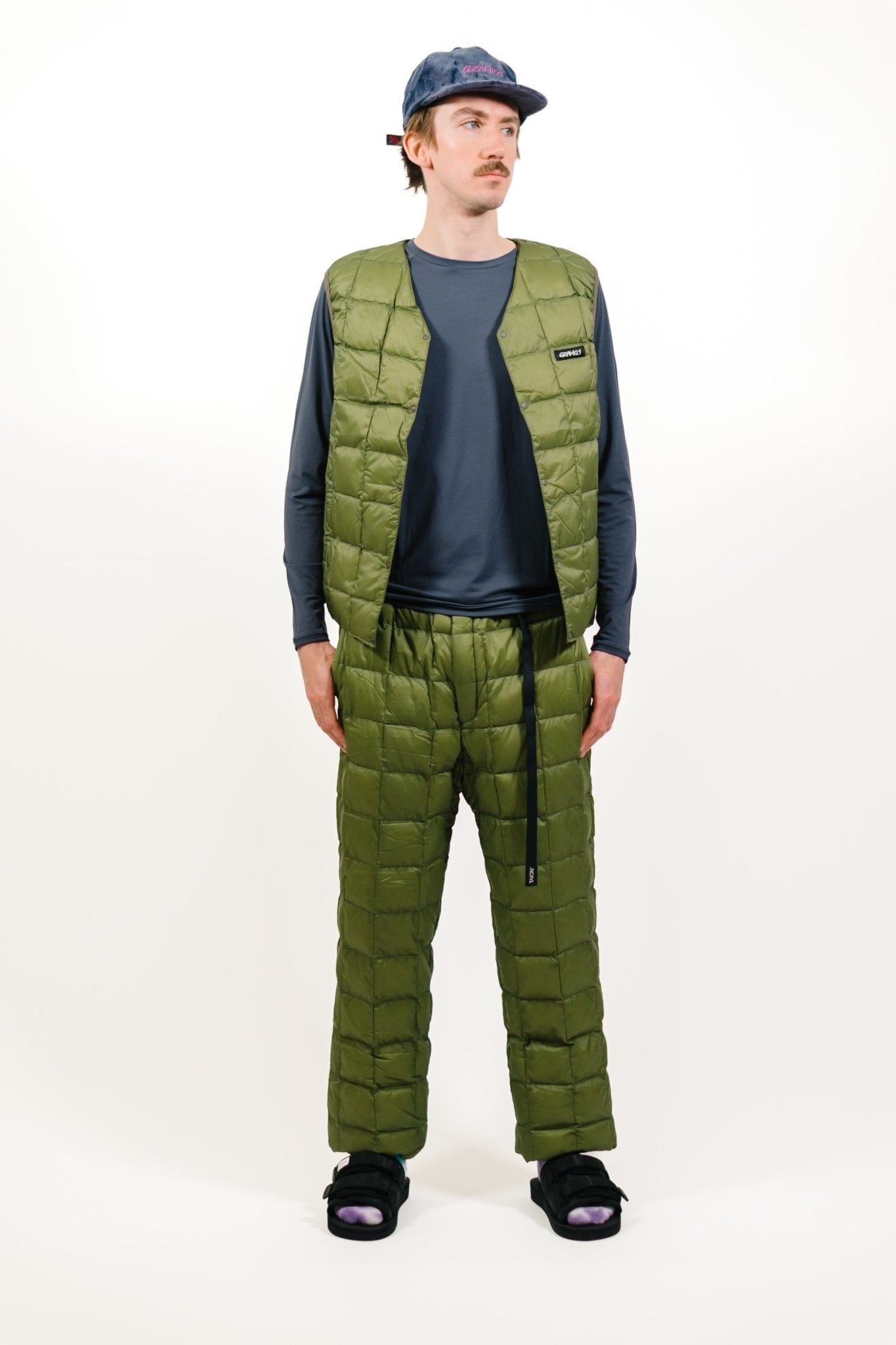 Gramicci x Taion Inner Down Vest - Olive - Lazy Sun