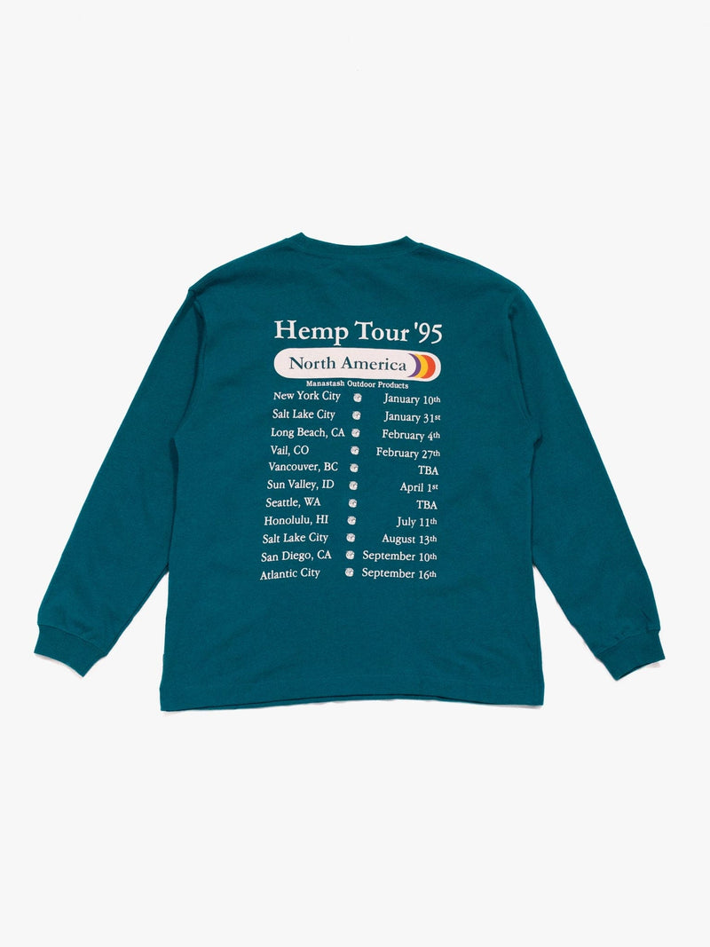 Hemp Tour Long Sleeve Tee - Evergreen - Lazy Sun
