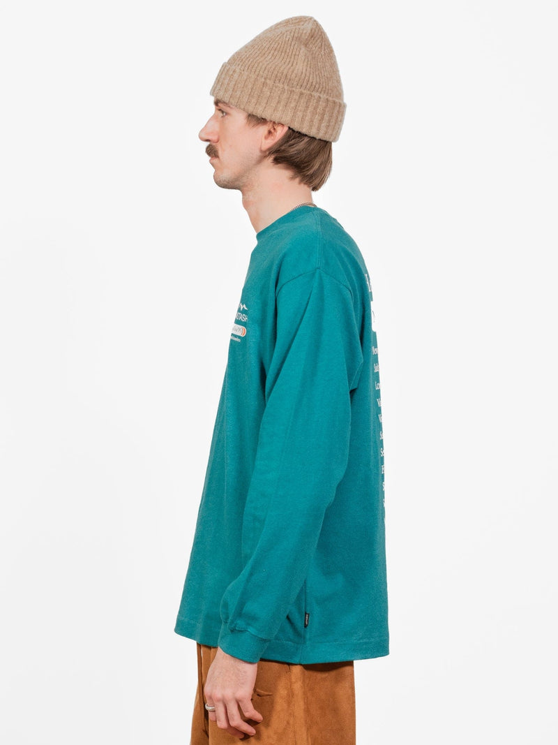 Hemp Tour Long Sleeve Tee - Evergreen - Lazy Sun