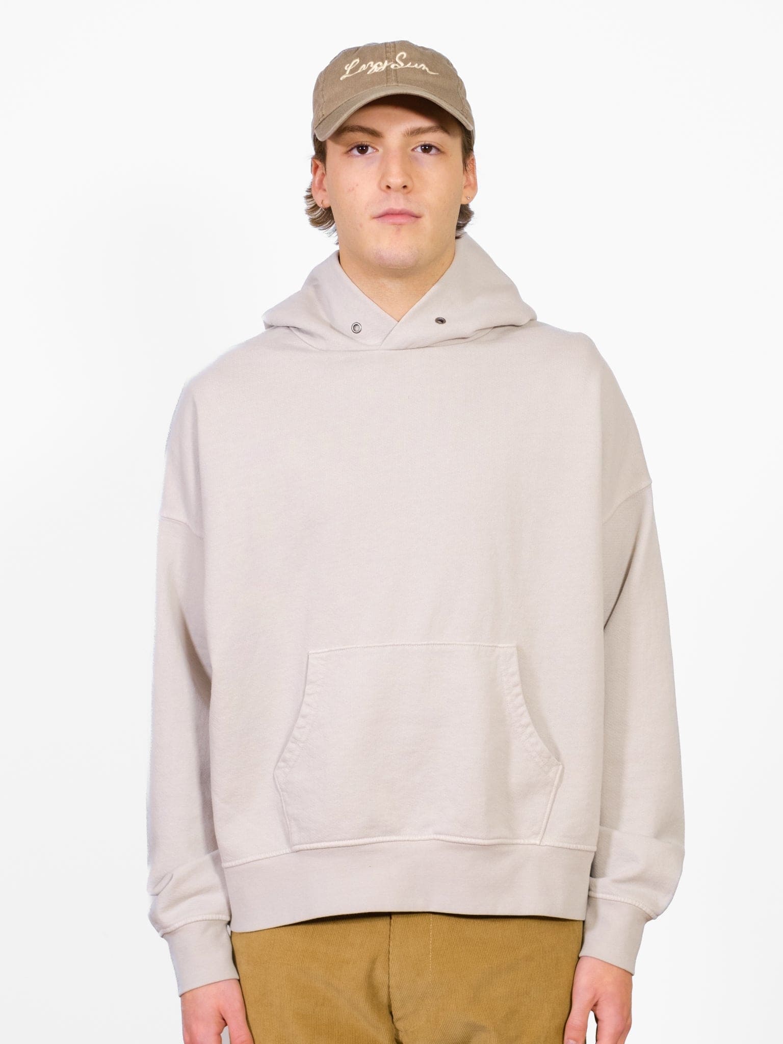 Hoodie Washed Grey Lazy Sun