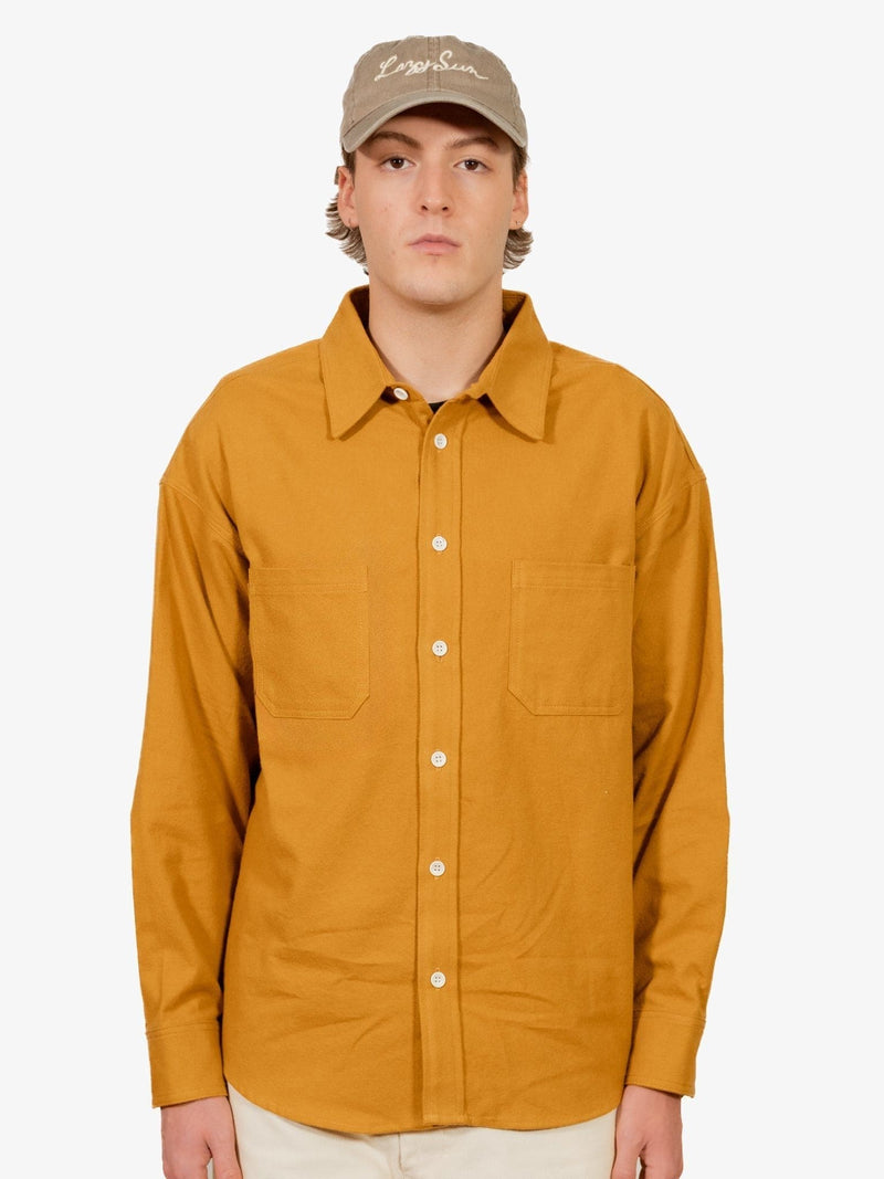 Lawlor Flannel Shirt - Mustard - Lazy Sun