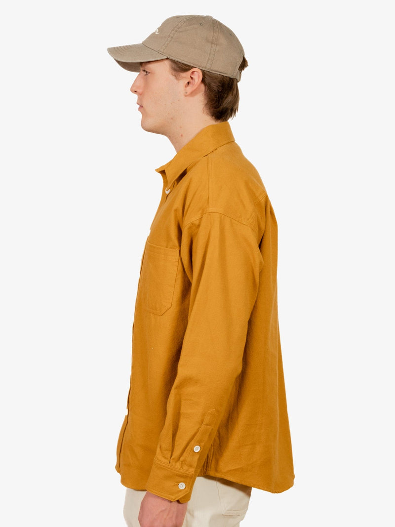 Lawlor Flannel Shirt - Mustard - Lazy Sun