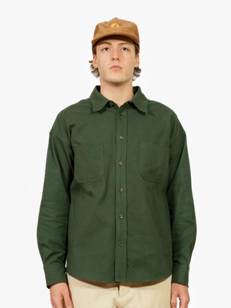 Lawlor Flannel Shirt - Pine - Lazy Sun