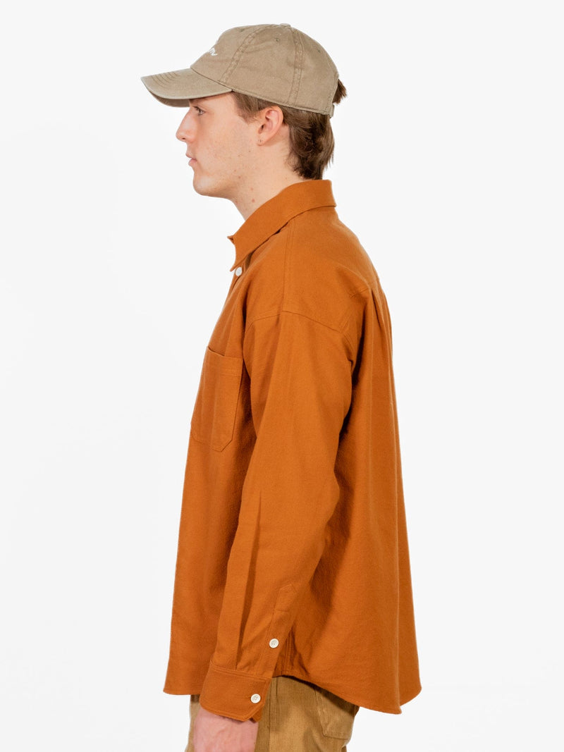 Lawlor Flannel Shirt - Terracotta - Lazy Sun