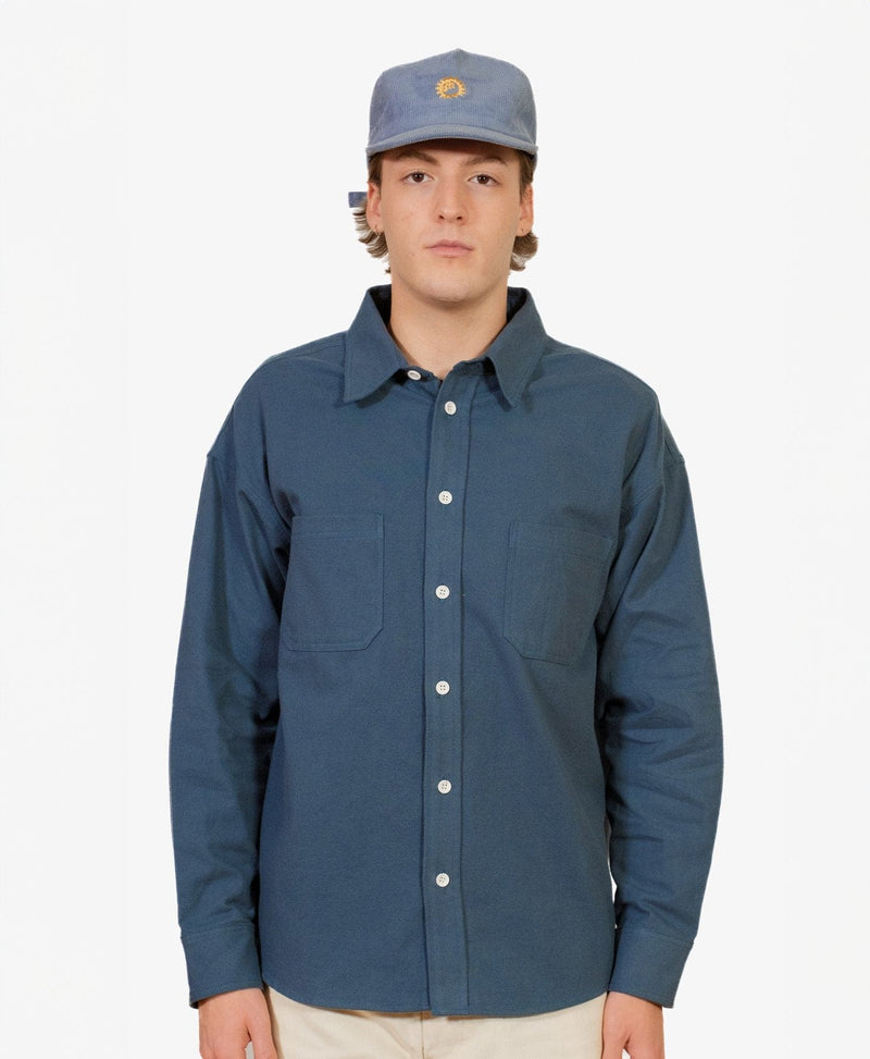 Lawlor Flannel Shirt - Yonder Blue - Lazy Sun