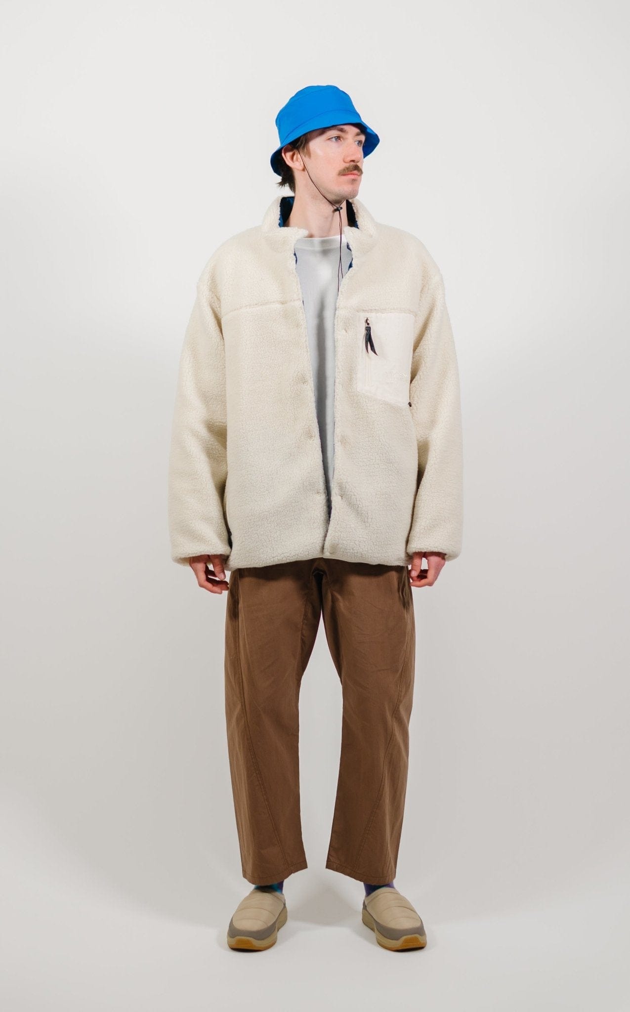 Manastash x Taion Fleece Down Jacket - Natural - Lazy Sun