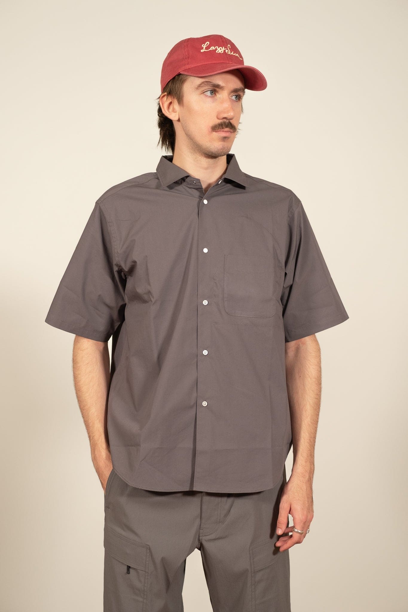 Mobility Comfort H/S Shirt - Gray - Lazy Sun