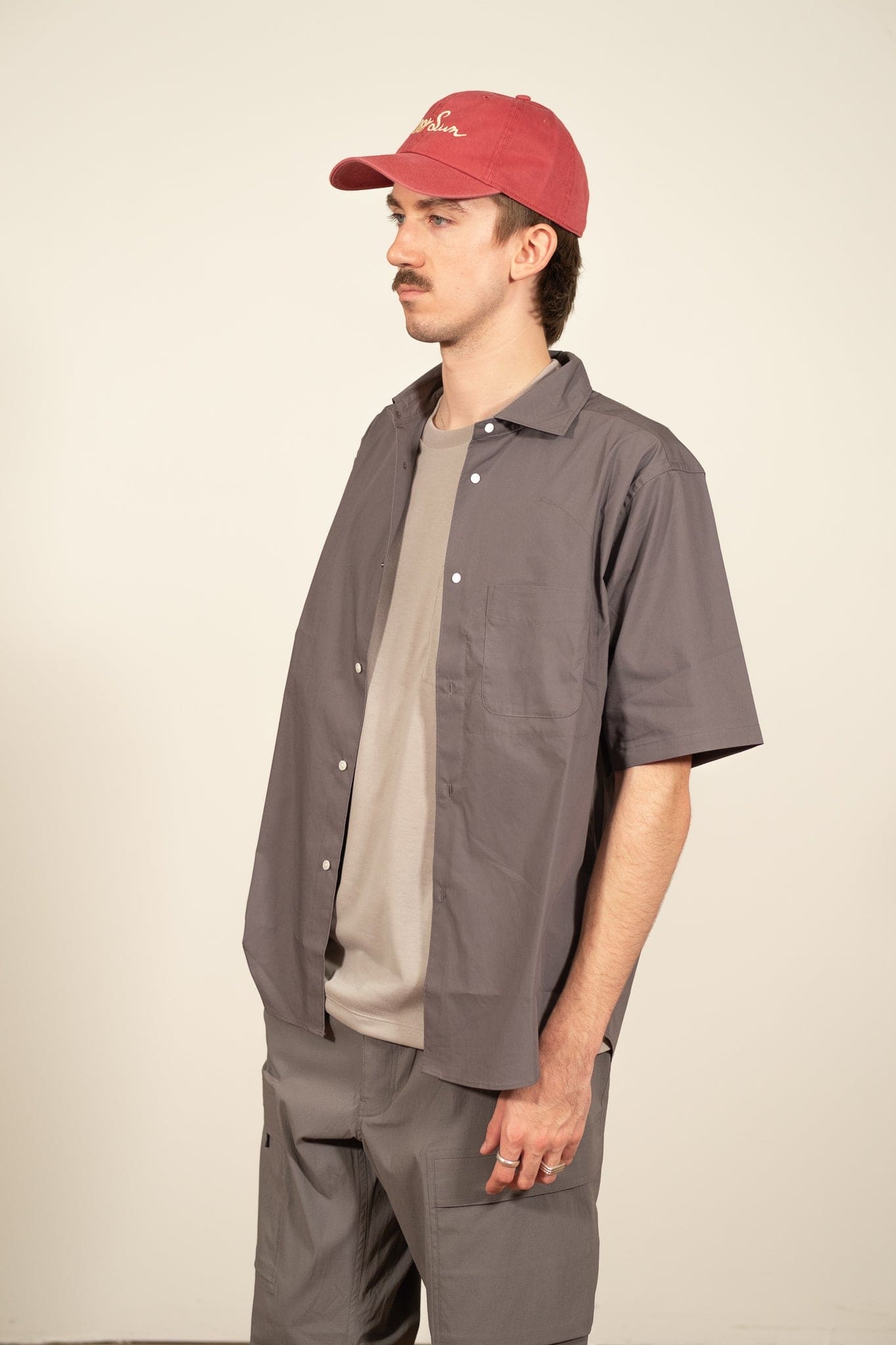 Mobility Comfort H/S Shirt - Gray - Lazy Sun