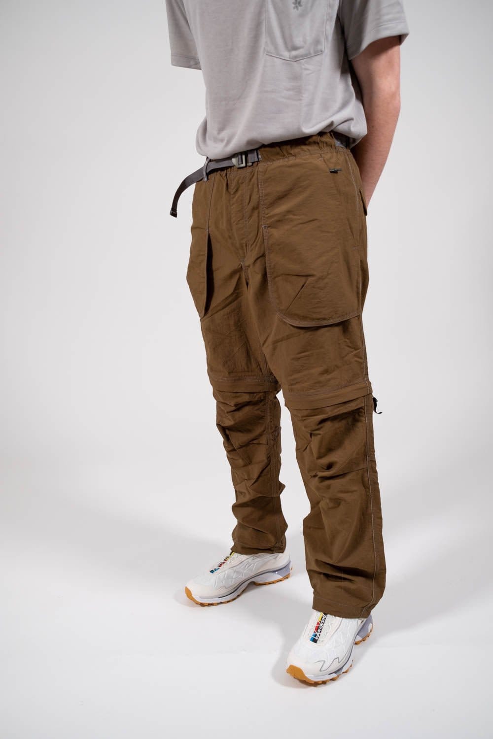 NY Taffeta Hiker 2 Way Pants - Khaki - Lazy Sun