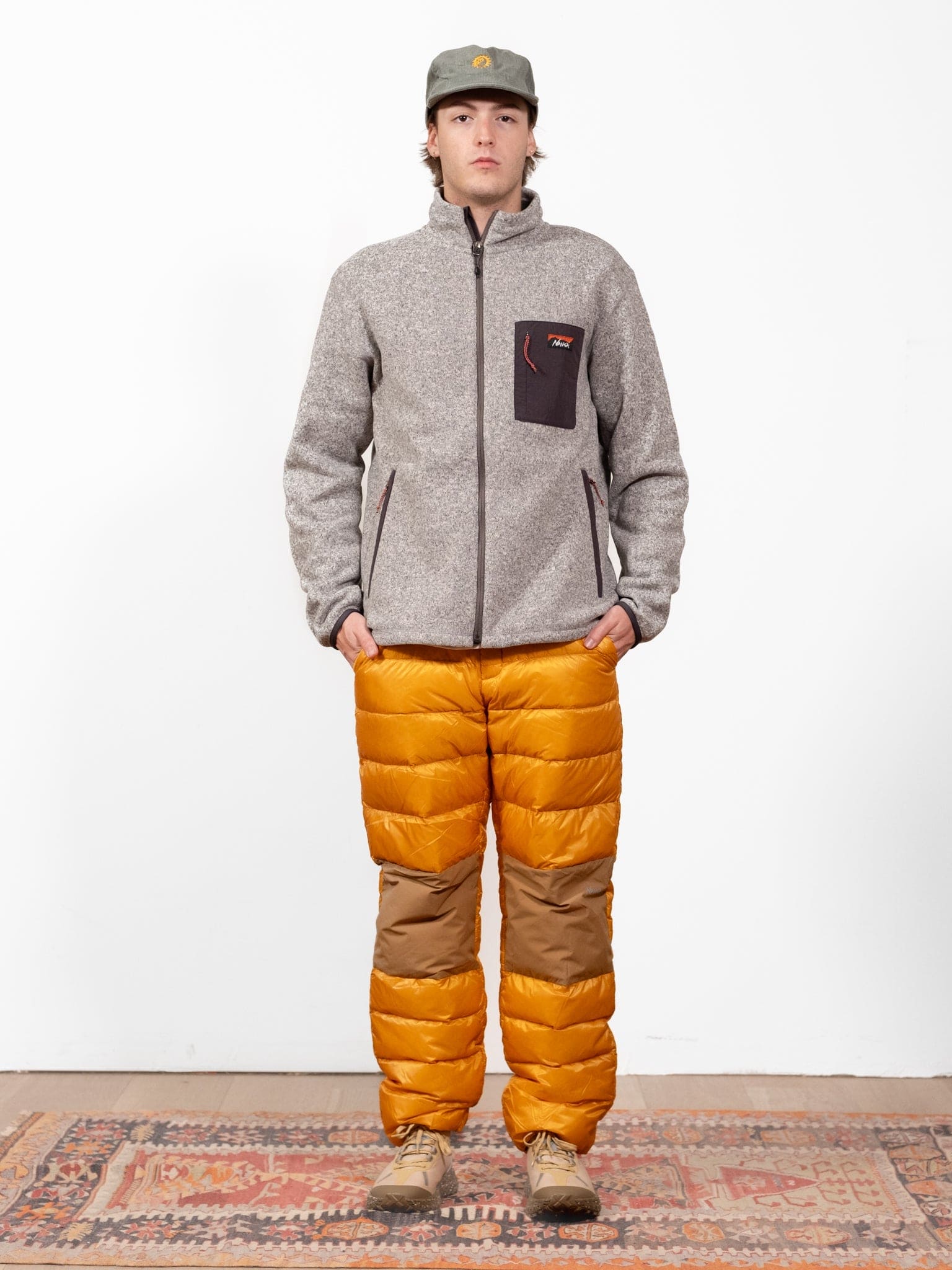 Polartec Fleece Zip Blouson - Grey - Lazy Sun