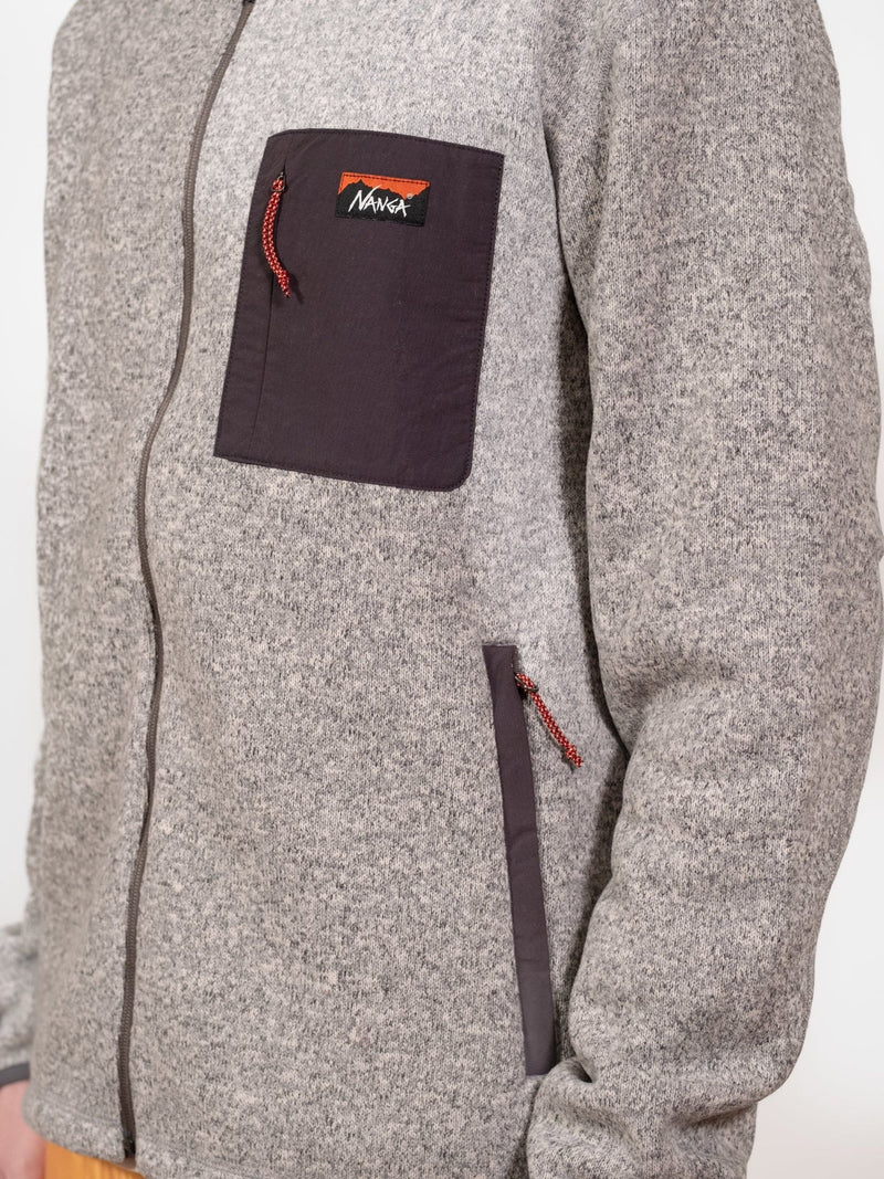 Polartec Fleece Zip Blouson - Grey - Lazy Sun