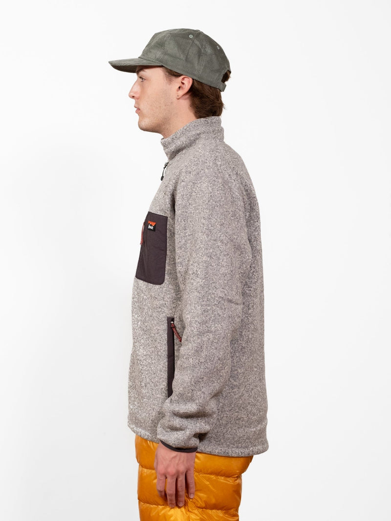 Polartec Fleece Zip Blouson - Grey - Lazy Sun