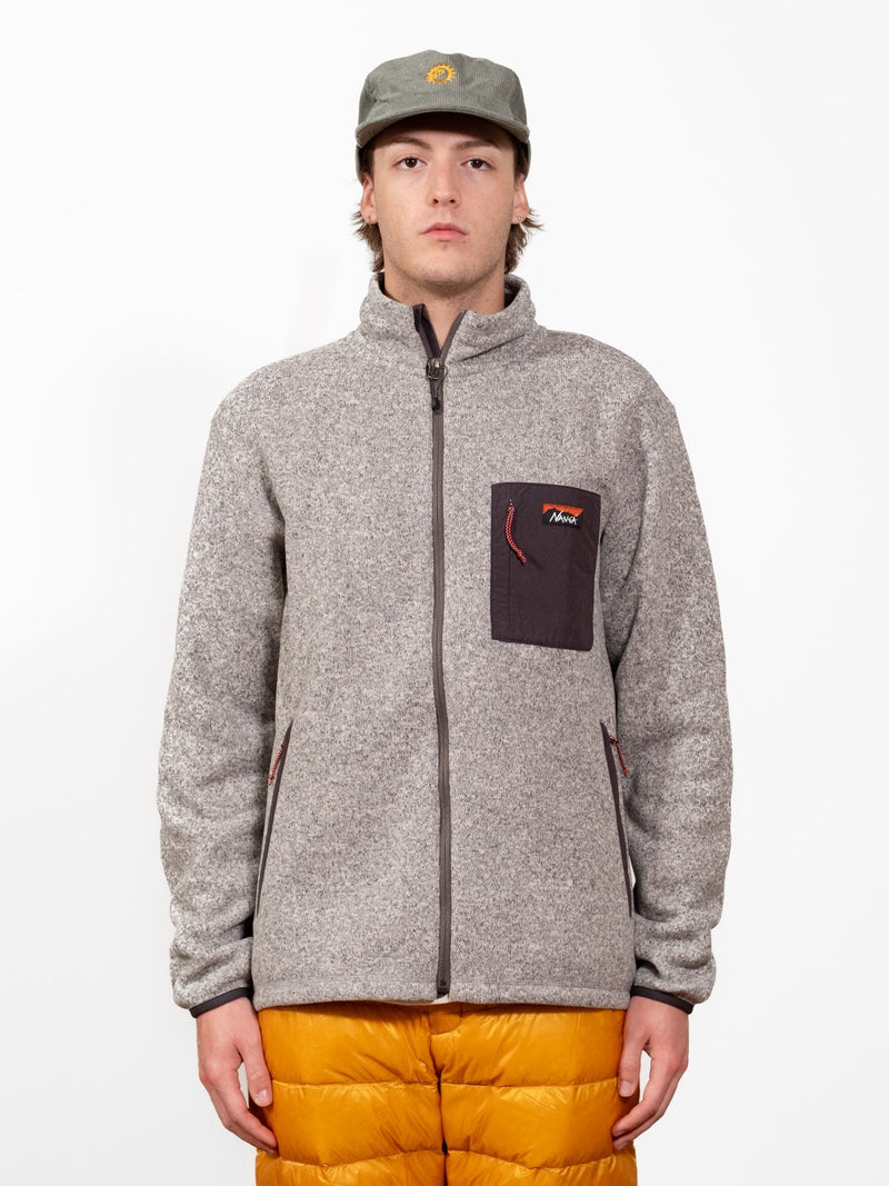 Polartec Fleece Zip Blouson - Grey - Lazy Sun