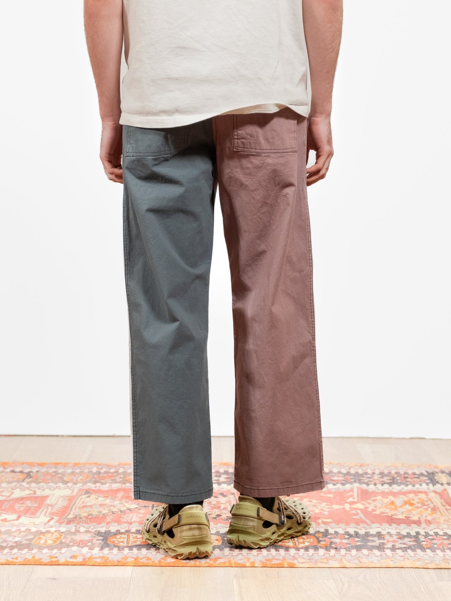 Wide Tuck Pants - Berry Mix - Lazy Sun