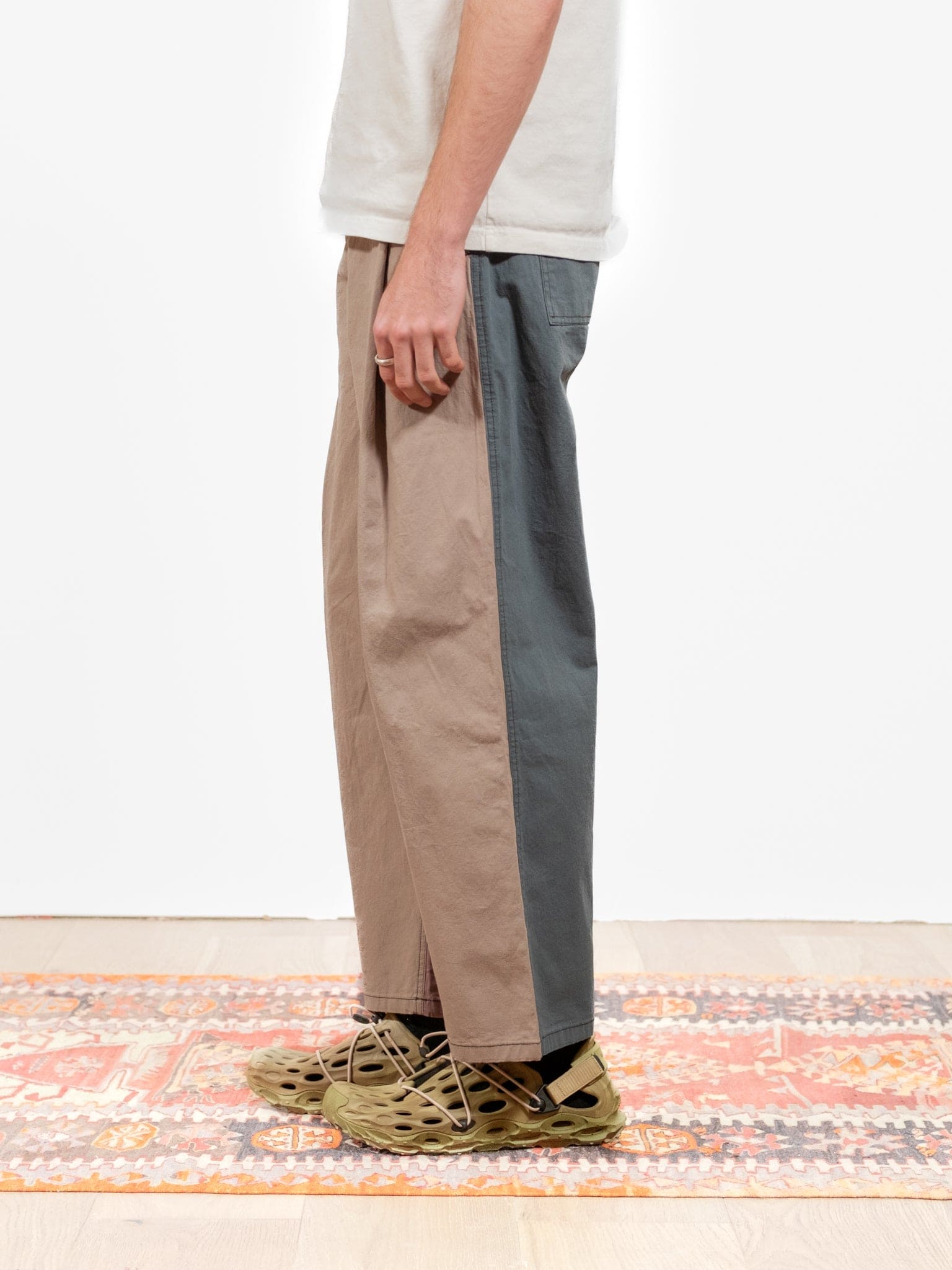 Wide Tuck Pants - Berry Mix - Lazy Sun