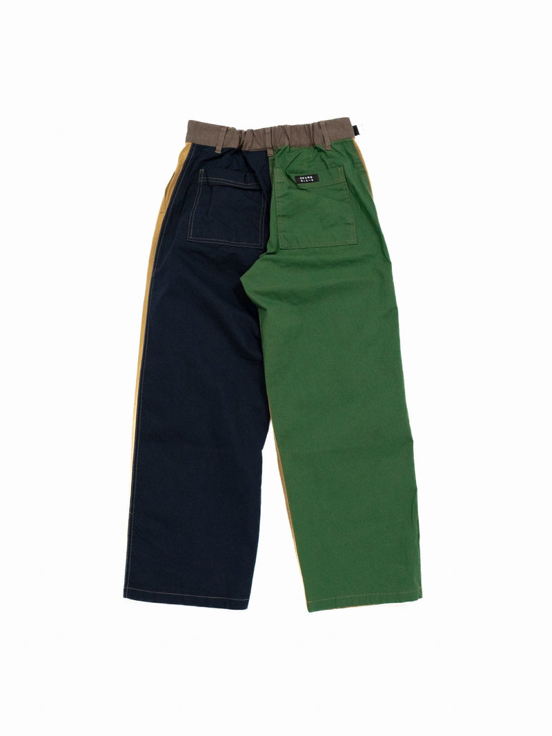 Wide Tuck Pants - Olive Mix - Lazy Sun