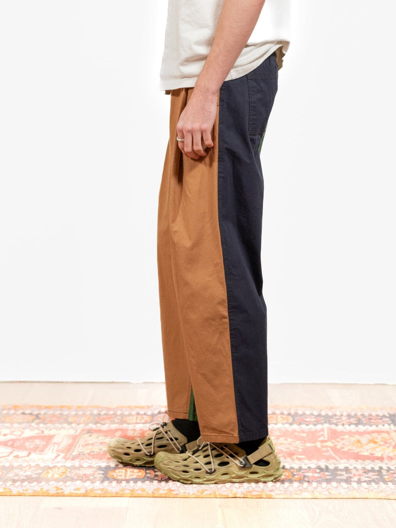 Wide Tuck Pants - Olive Mix - Lazy Sun